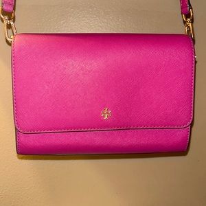 Hot pink Tory Burch crossbody